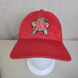 Men's Top of the World Red Maryland Terrapins Reflex Logo Adjustable Hat